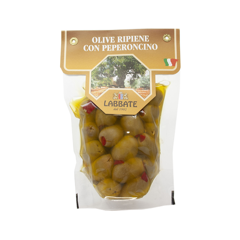 Le Olive Farcite in Olio Extra Vergine di Oliva 300g